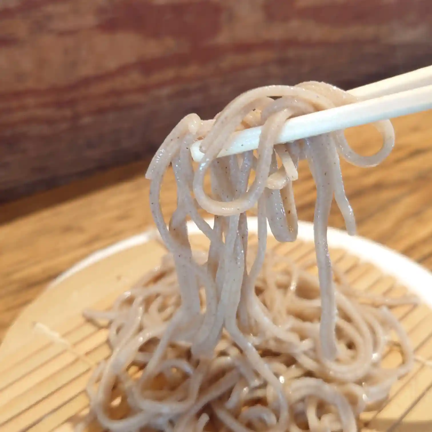 伊豆、修善寺、十割そばさくだの塩蕎麦の蕎麦