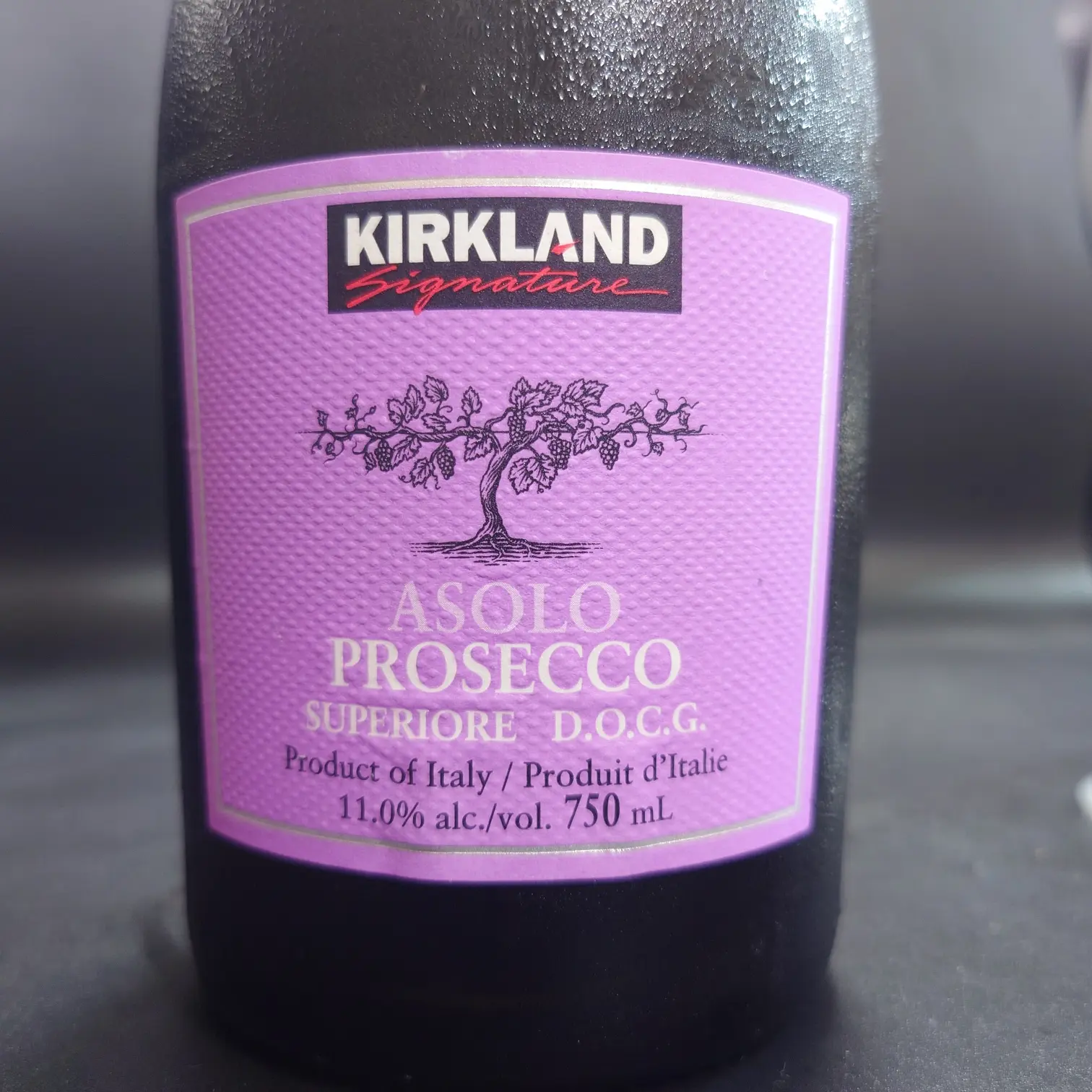 コストコ プロセッコ スペリオーレDOCG コストコのKIRKLAND Signature アゾロ・プロセッコ・スペリオーレDOCGのラベル