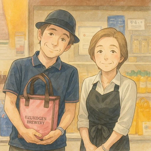 看板お姉さんイラスト