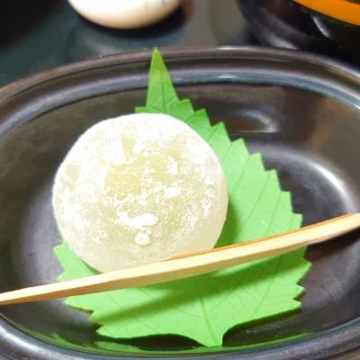 ホテル晴山 夕食 水菓子 こんにゃく餅