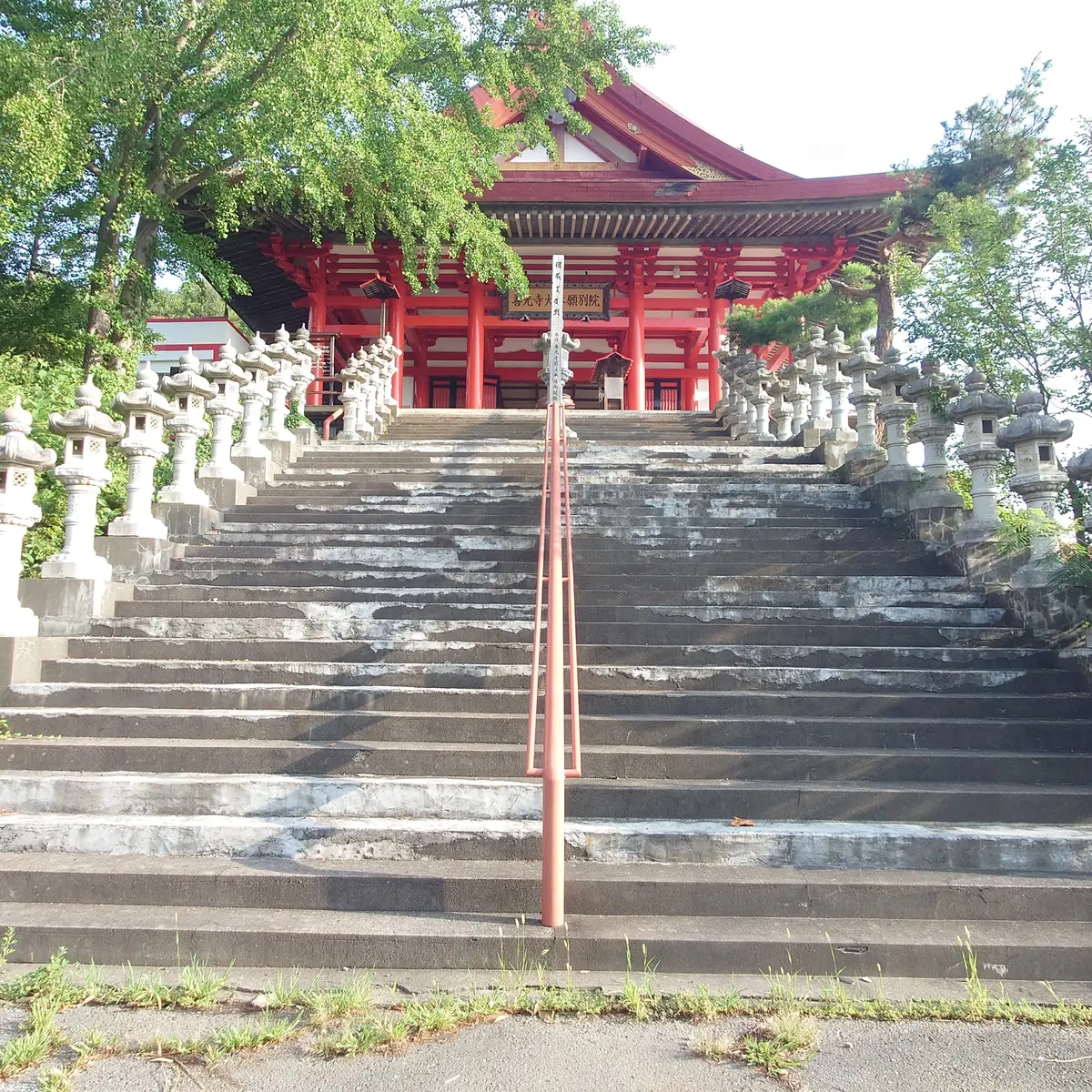 長野 善光寺城山 本堂へ続く最後の階段