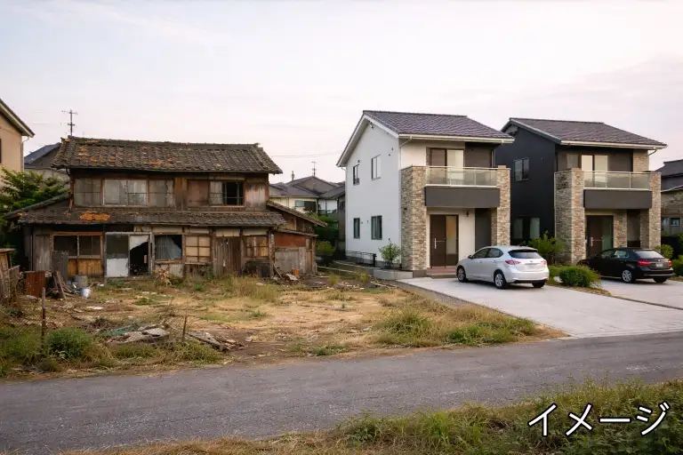 空き家になった実家と周辺の様子