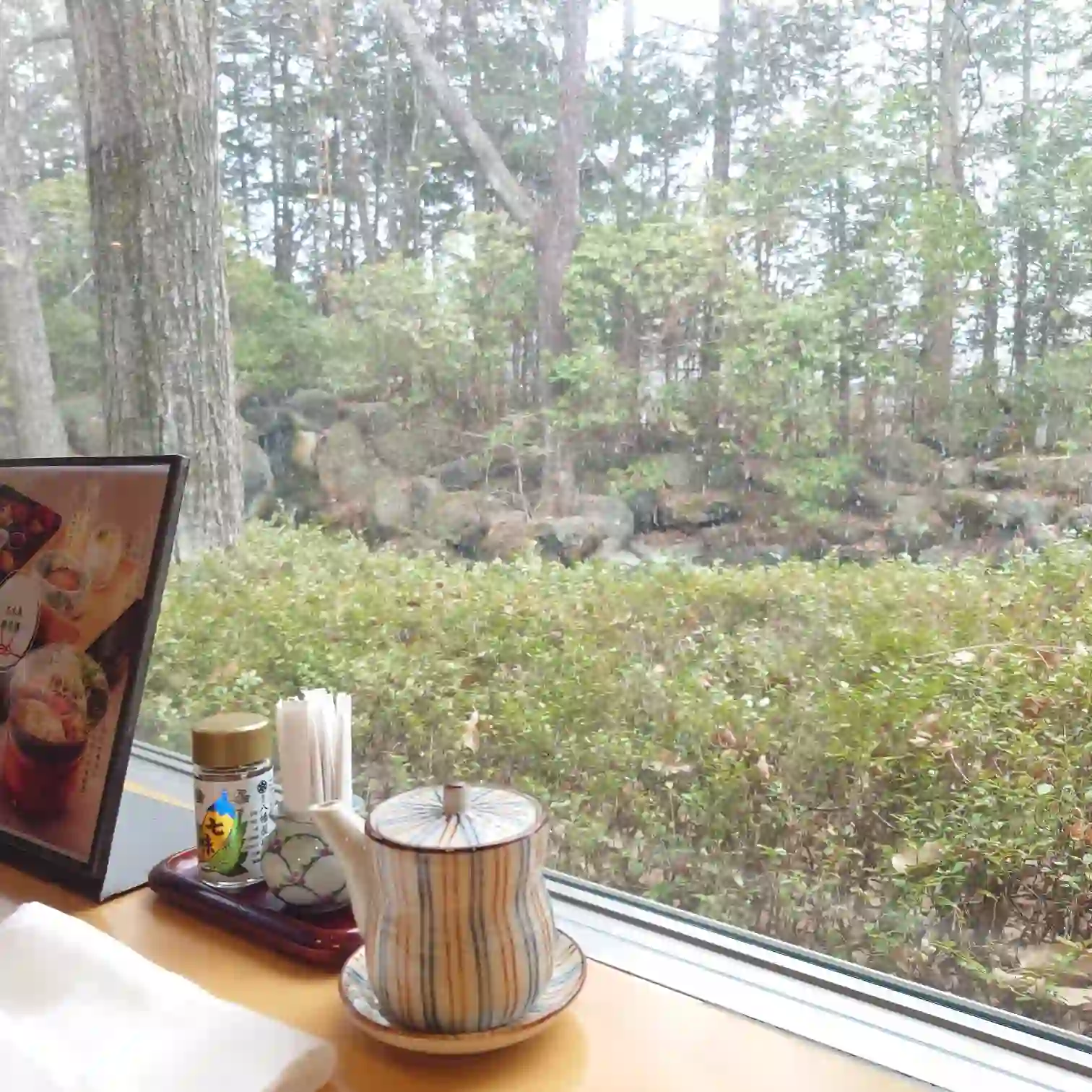 窓の外の雪景色