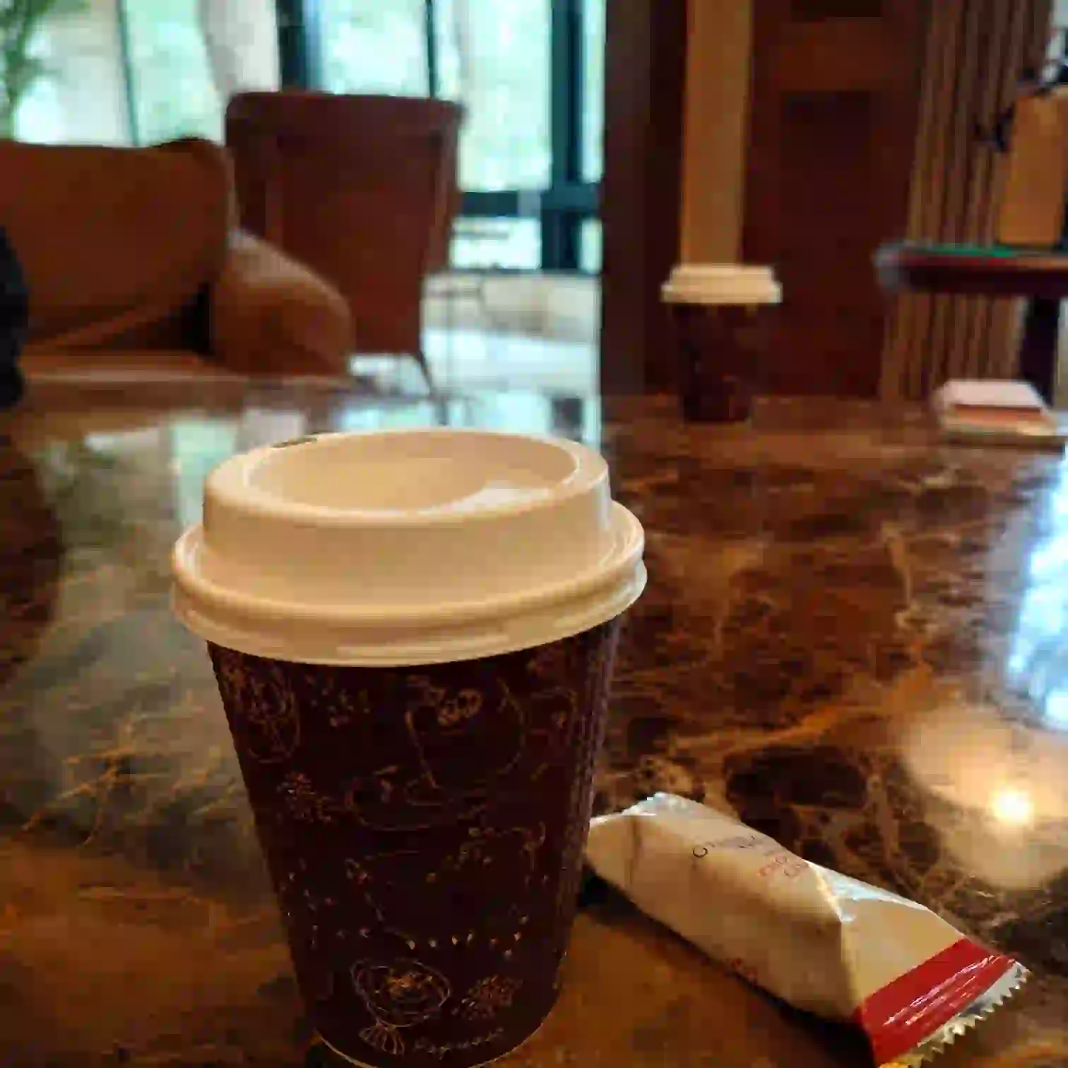 部屋でのコーヒー