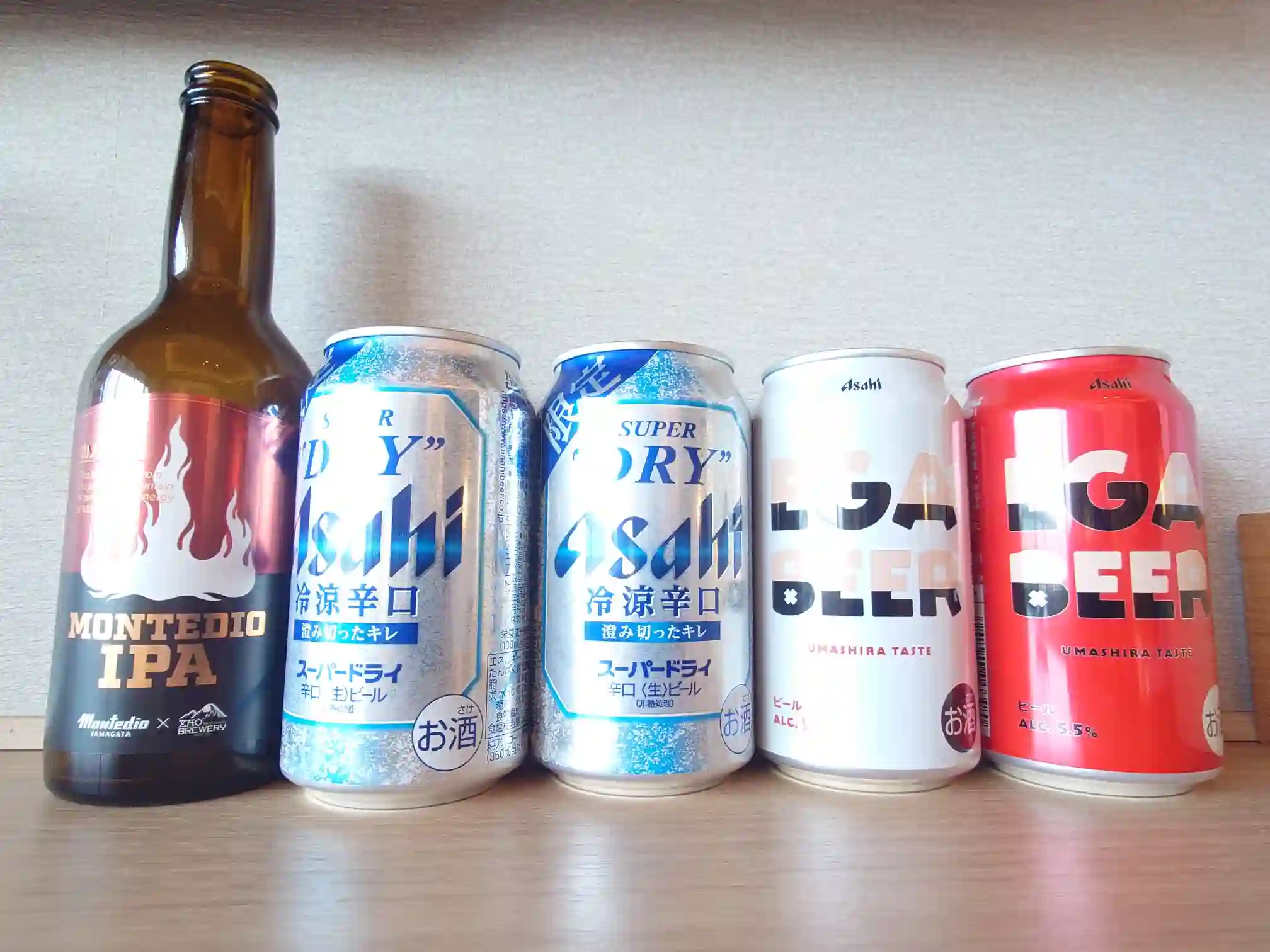 スーパーヤマザワで購入したモンテディオIPAやEGAビール