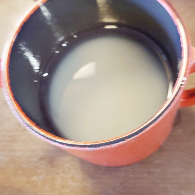 信州蕎麦 草笛 上田お城前店の濃厚な蕎麦湯